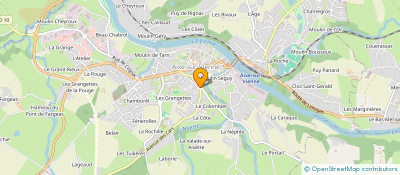 localisation de l'entreprise MADAME ISABELLE JOUANDEAU à AIXE-SUR-VIENNE