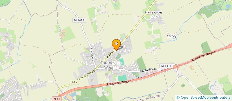 localisation de l'entreprise MADAME ISABELLE JOUANNIN  FOURNES-EN-WEPPES