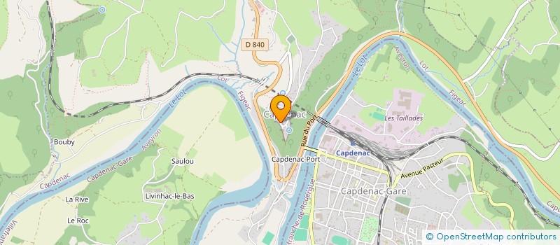 localisation de l'entreprise MADAME ISABELLE JOUBERT  CAPDENAC-GARE