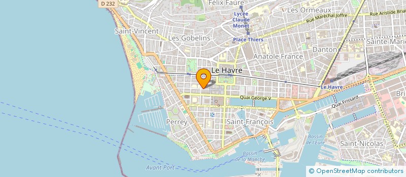 localisation de l'entreprise MADAME ISABELLE JOUVET  LE HAVRE