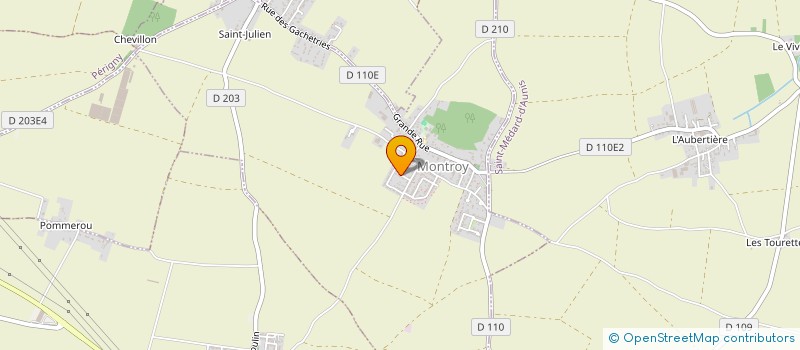 localisation de l'entreprise MADAME ISABELLE JUBIEN  MONTROY