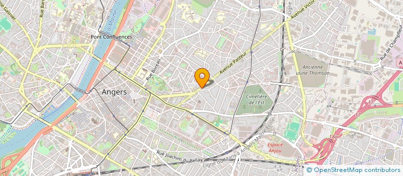 localisation de l'entreprise MADAME ISABELLE JUIN à ANGERS