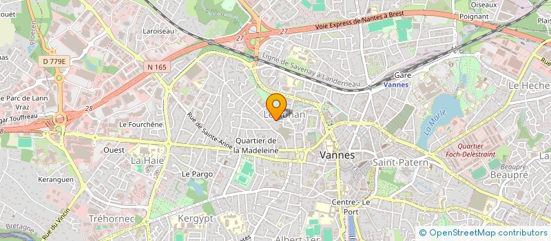 localisation de l'entreprise MADAME ISABELLE JULIA à VANNES