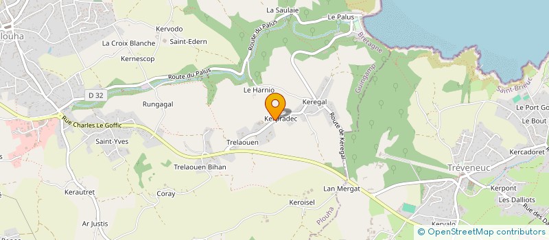 localisation de l'entreprise MADAME ISABELLE JULIEN  PLOUHA