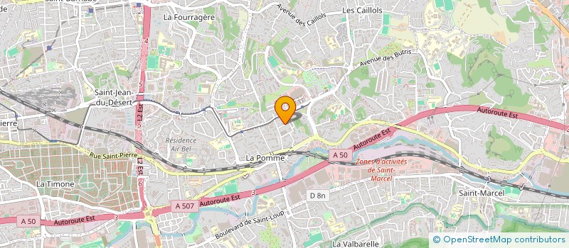 localisation de l'entreprise MADAME ISABELLE JUSTINESY  MARSEILLE