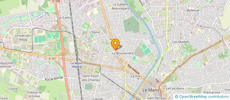 localisation de l'entreprise MADAME ISABELLE JUZEAU  LE MANS