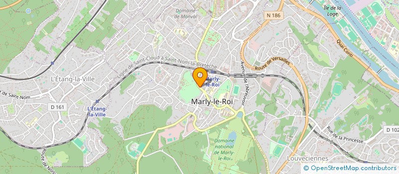 localisation de l'entreprise MADAME ISABELLE KAMGA MAKUATSE  MARLY-LE-ROI