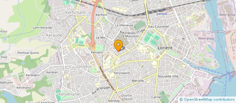 localisation de l'entreprise MADAME ISABELLE KERAUDRAN à LORIENT