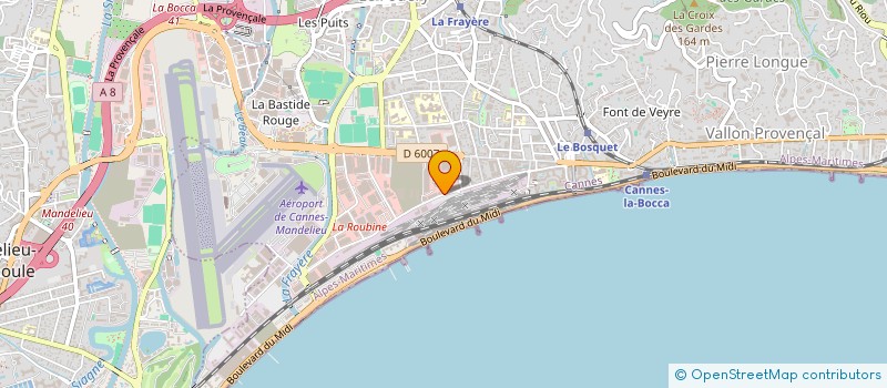 localisation de l'entreprise MADAME ISABELLE KERBASTARD à CANNES
