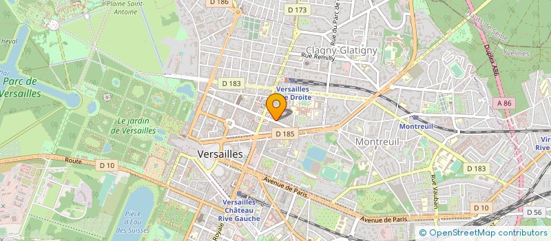 localisation de l'entreprise MADAME ISABELLE KIRSCHNER à VERSAILLES