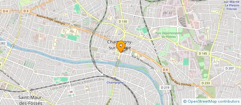 localisation de l'entreprise MADAME ISABELLE KISTNER à CHAMPIGNY-SUR-MARNE