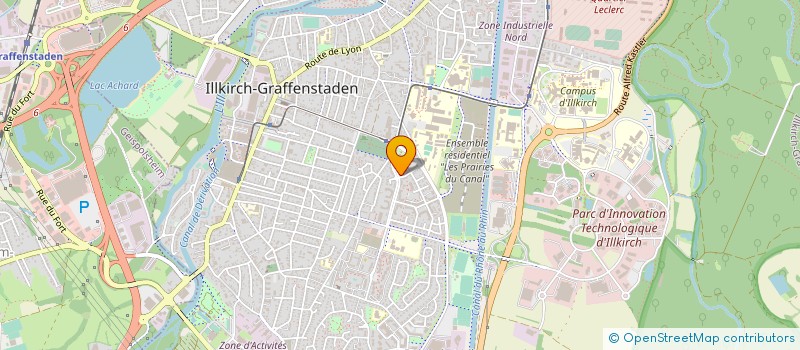 localisation de l'entreprise MADAME ISABELLE KNOCH  ILLKIRCH-GRAFFENSTADEN