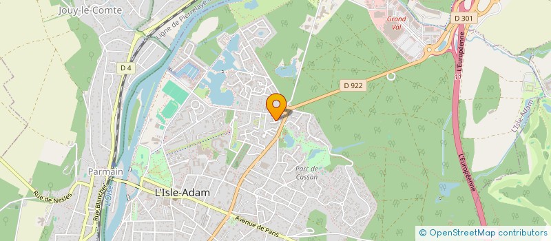 localisation de l'entreprise MADAME ISABELLE KOMORNIK  L'ISLE-ADAM