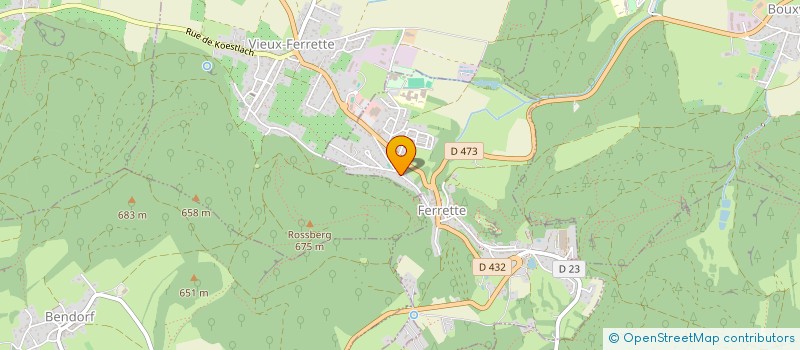 localisation de l'entreprise MADAME ISABELLE KRONBITTER  FERRETTE