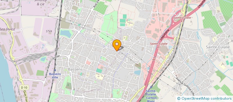 localisation de l'entreprise MADAME ISABELLE LABAT  BASSENS