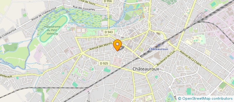 localisation de l'entreprise MADAME ISABELLE LABBE à CHATEAUROUX