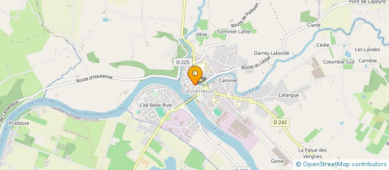 localisation de l'entreprise MADAME ISABELLE LABORIE  CASSENEUIL