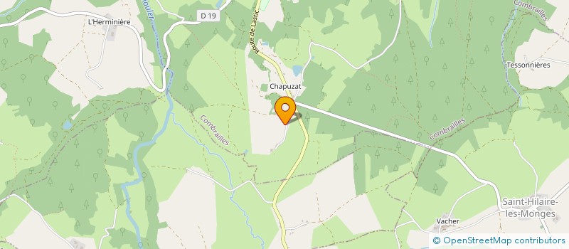 localisation de l'entreprise MADAME ISABELLE LABOURIER  COMBRAILLES