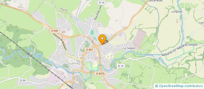 localisation de l'entreprise MADAME ISABELLE LACARRIERE  ROCAMADOUR