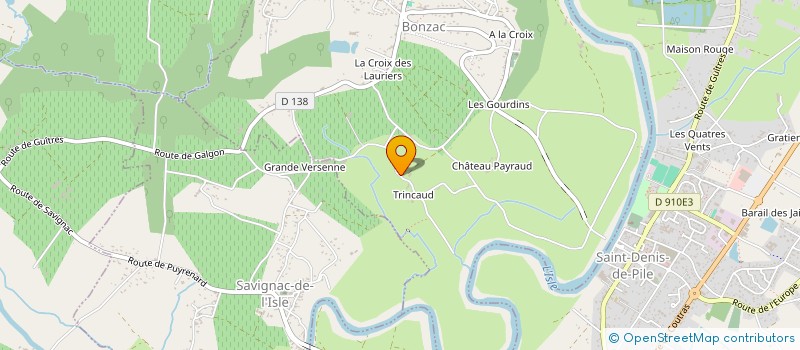 localisation de l'entreprise MADAME ISABELLE LACAZE  BONZAC