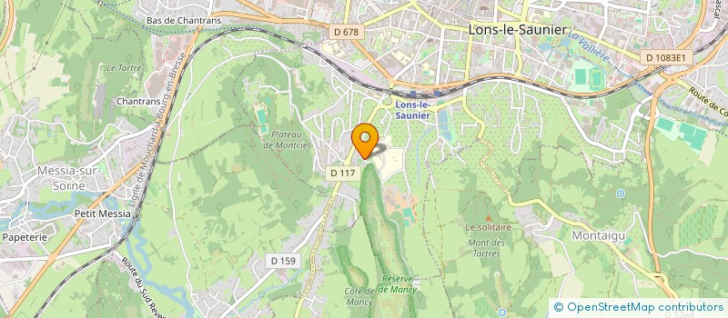 localisation de l'entreprise MADAME ISABELLE LACLERGERIE à LONS-LE-SAUNIER