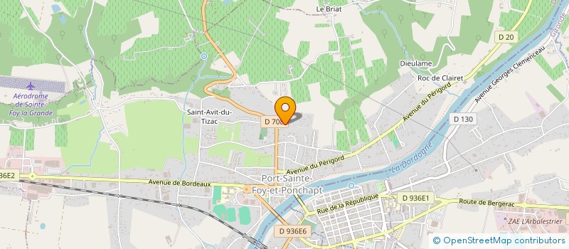 localisation de l'entreprise MADAME ISABELLE LACLOTTE  PORT-SAINTE-FOY-ET-PONCHAPT