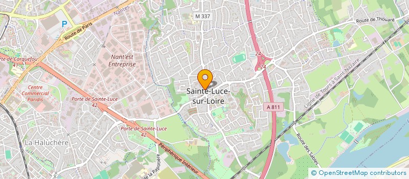 localisation de l'entreprise MADAME ISABELLE LACOULONCHE  SAINTE-LUCE-SUR-LOIRE