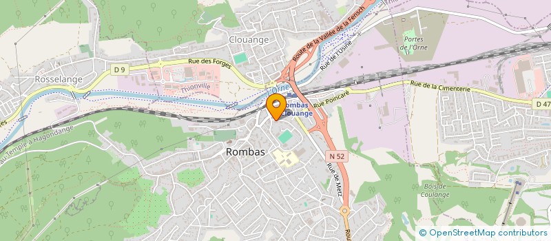 localisation de l'entreprise MADAME ISABELLE LACOUVE  ROMBAS