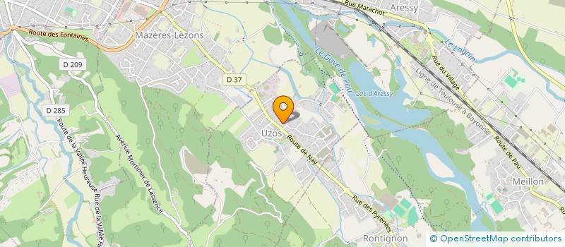 localisation de l'entreprise MADAME ISABELLE LACROIX  UZOS