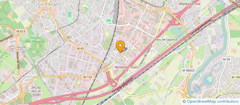 localisation de l'entreprise MADAME ISABELLE LADAM  MONTPELLIER