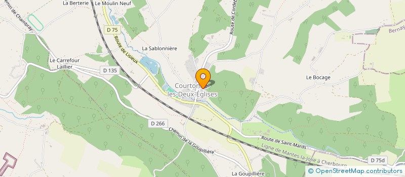 localisation de l'entreprise MADAME ISABELLE LADJADJ  COURTONNE-LES-DEUX-EGLISES