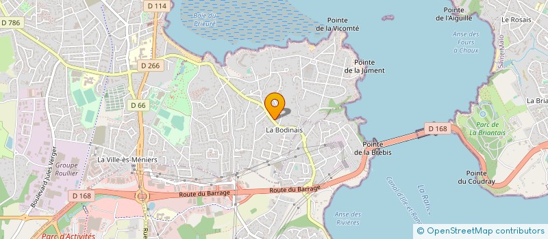 localisation de l'entreprise MADAME ISABELLE LADURELLE  DINARD