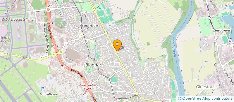 localisation de l'entreprise MADAME ISABELLE LAFAYE  BLAGNAC