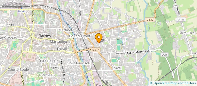 localisation de l'entreprise MADAME ISABELLE LAFFITTE  SEMEAC