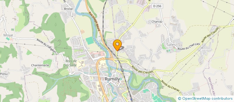 localisation de l'entreprise MADAME ISABELLE LAFONTAINE  RUMILLY