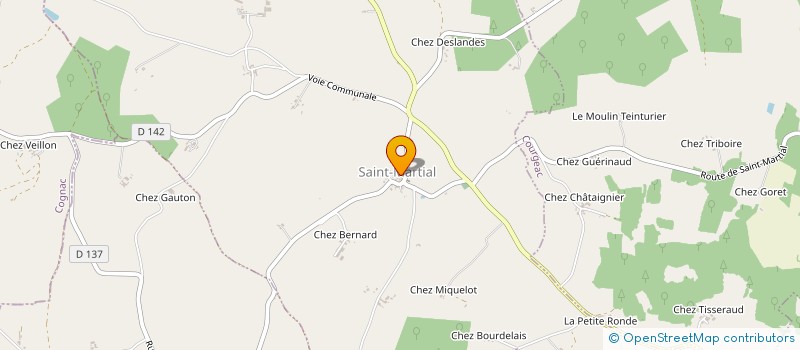 localisation de l'entreprise MADAME ISABELLE LAFORGE à SAINT-MARTIAL