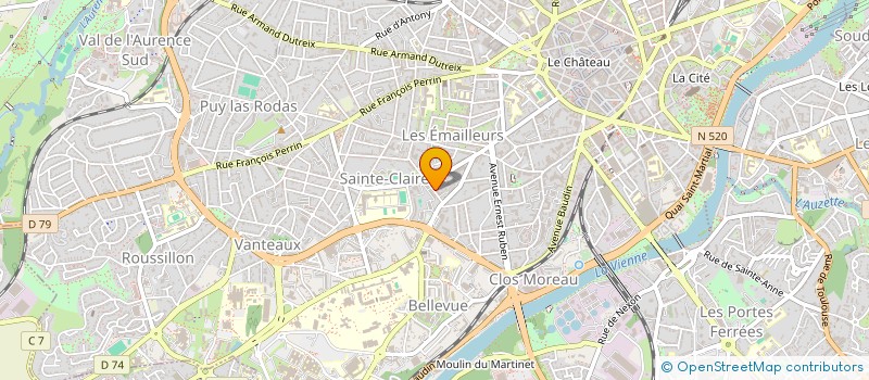 localisation de l'entreprise MADAME ISABELLE LAGARDE à LIMOGES