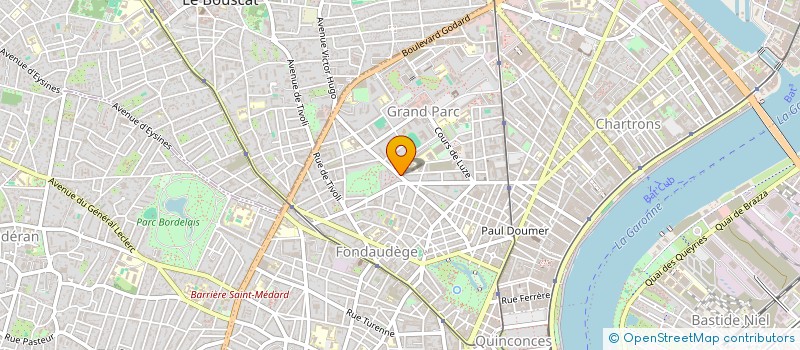 localisation de l'entreprise MADAME ISABELLE LAGORSE  BORDEAUX