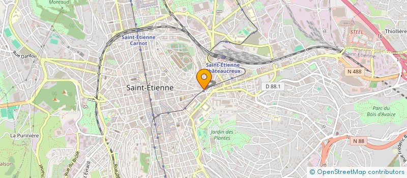 localisation de l'entreprise MADAME ISABELLE LAGOUTTE à SAINT-ETIENNE