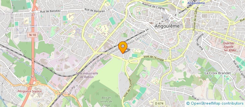 localisation de l'entreprise MADAME ISABELLE LAGRANGE à ANGOULEME