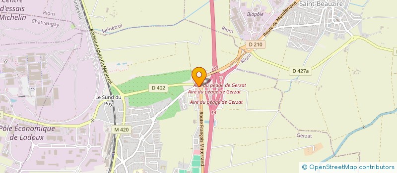 localisation de l'entreprise MADAME ISABELLE LAGRANGE  GERZAT