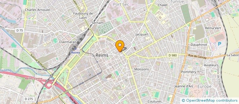 localisation de l'entreprise MADAME ISABELLE LAITHIER  REIMS