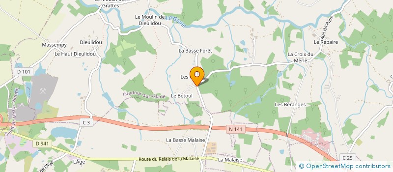 localisation de l'entreprise MADAME ISABELLE LAMANT à ORADOUR-SUR-GLANE