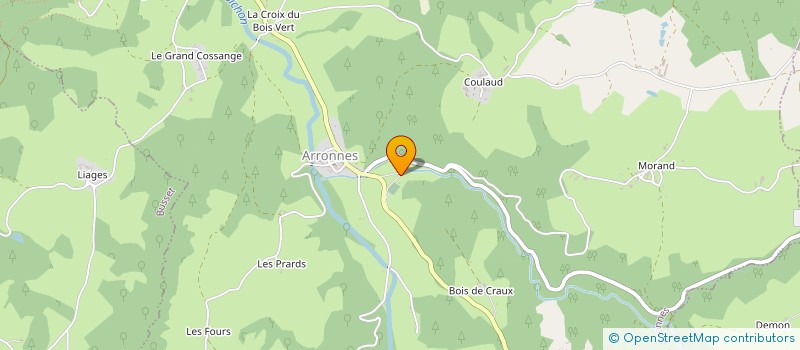 localisation de l'entreprise MADAME ISABELLE LAMY  ARRONNES