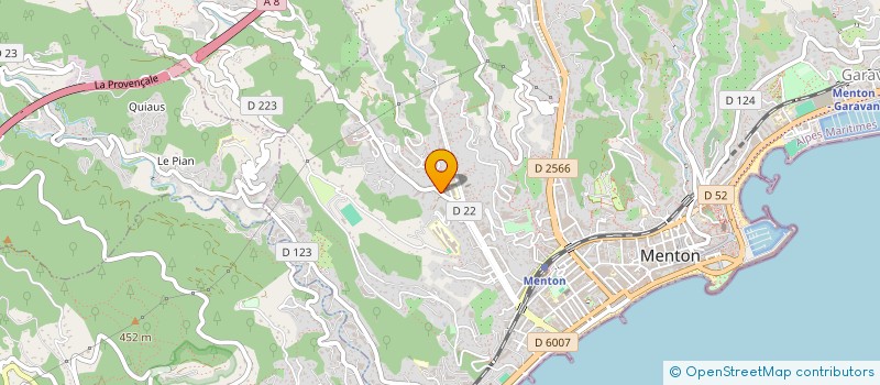 localisation de l'entreprise MADAME ISABELLE LANDAIS  MENTON