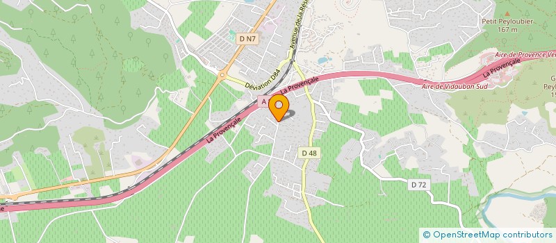 localisation de l'entreprise MADAME ISABELLE LANGEVIN  VIDAUBAN