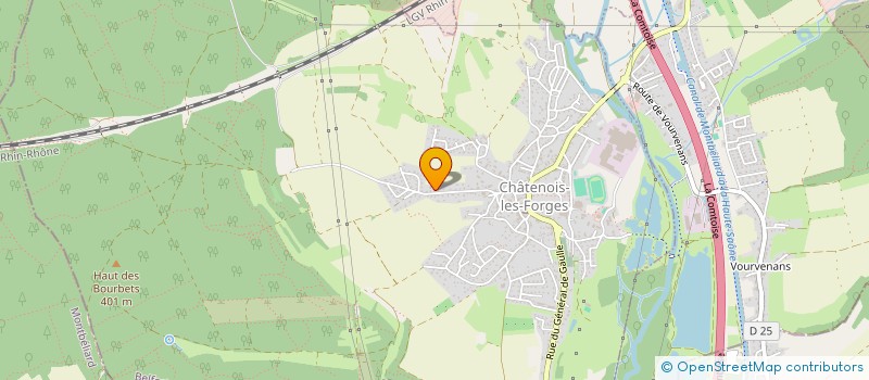 localisation de l'entreprise MADAME ISABELLE LANTZ  CHATENOIS-LES-FORGES