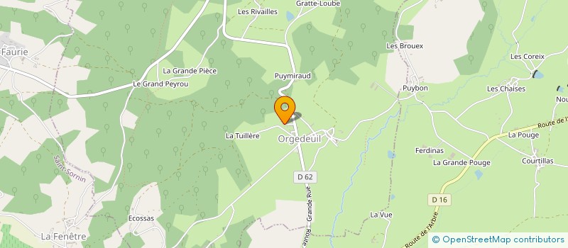 localisation de l'entreprise MADAME ISABELLE LAPLACE  ORGEDEUIL