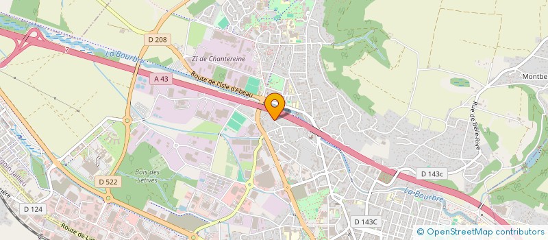 localisation de l'entreprise MADAME ISABELLE LARGERON  BOURGOIN-JALLIEU