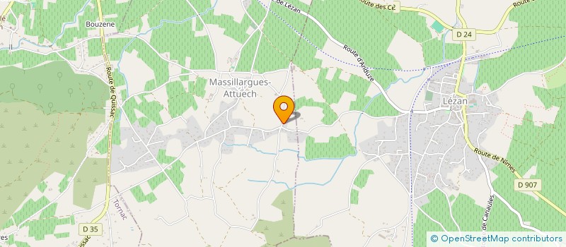 localisation de l'entreprise MADAME ISABELLE LARGUIER  MASSILLARGUES-ATTUECH